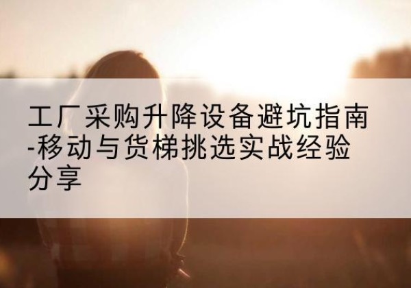 丁青移动式升降机怎么选-工厂采购升降设备避坑指南-移动与货梯挑选实战经验分享